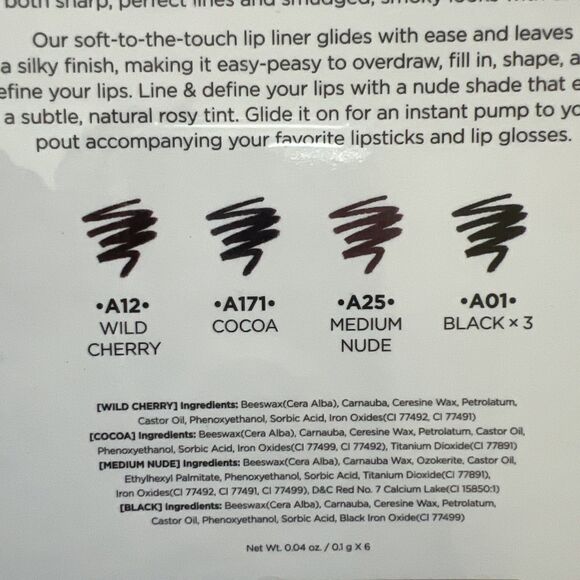 NK Makeup Eye To Lip Smooth Pencils for Eye & Lip 6pcs Everyday Essential Gift - Picture 9 of 10